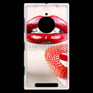 Coque Nokia Lumia 830 Bouche sexy rouge à lèvre gloss rouge fraise