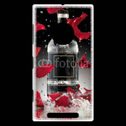 Coque Nokia Lumia 830 Bouteille alcool pétales de rose glamour