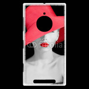 Coque Nokia Lumia 830 Femme élégante en noire et rouge 10