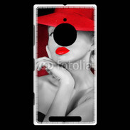 Coque Nokia Lumia 830 Femme élégante en noire et rouge 15