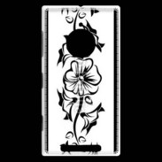 Coque Nokia Lumia 830 Tatouage de fleurs 5