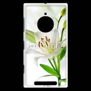 Coque Nokia Lumia 830 Fleurs de Lys blanc