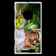 Coque Nokia Lumia 830 Petite fille avec panier de pommes