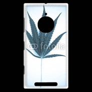 Coque Nokia Lumia 830 Marijuana en bleu et blanc