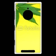 Coque Nokia Lumia 830 Feuille de cannabis sur fond jaune 2