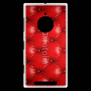 Coque Nokia Lumia 830 Capitonnage cuir rouge