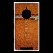 Coque Nokia Lumia 830 Effet cuir avec zippe