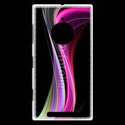 Coque Nokia Lumia 830 Abstract multicolor sur fond noir