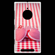 Coque Nokia Lumia 830 Mode vichy et petit coeur