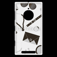 Coque Nokia Lumia 830 Fond fashion noir et blanc