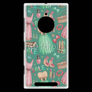 Coque Nokia Lumia 830 Fond fashion rose et vert