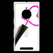 Coque Nokia Lumia 830 Coeur avec vernis à ongle 50