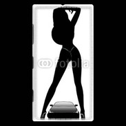 Coque Nokia Lumia 830 Silhouette sexy avec voiture