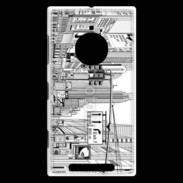 Coque Nokia Lumia 830 Rue de New York en dessin noir et blanc