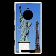Coque Nokia Lumia 830 Statue de la liberté et tour Eiffel