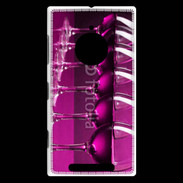 Coque Nokia Lumia 830 Verre de vin sur fond rose