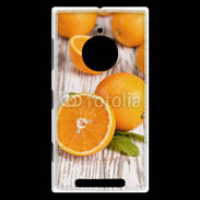 Coque Nokia Lumia 830 Belles oranges sur fond en bois
