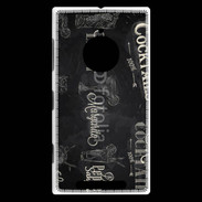 Coque Nokia Lumia 830 Menu de cocktail en noir et blanc