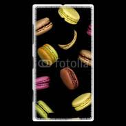 Coque Nokia Lumia 830 Macarons sur fond noir