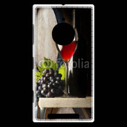 Coque Nokia Lumia 830 Verre de vin rouge et grappe de raisin