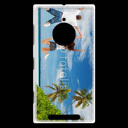 Coque Nokia Lumia 830 Couple sautant devant la mer