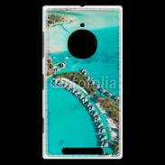 Coque Nokia Lumia 830 Vue aérienne Bungalow à Tahiti