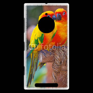 Coque Nokia Lumia 830 Couple d'oiseaux colorés