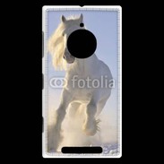Coque Nokia Lumia 830 Cheval blanc dans la neige