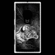 Coque Nokia Lumia 830 Tigre du Bengale en noir et blanc