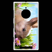 Coque Nokia Lumia 830 Lapin et fleurs