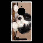 Coque Nokia Lumia 830 Chiot blanc et noir 2