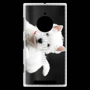 Coque Nokia Lumia 830 Chiot blanc 5