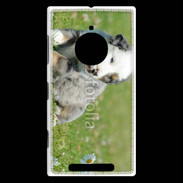 Coque Nokia Lumia 830 Chiot blanc et gris 1
