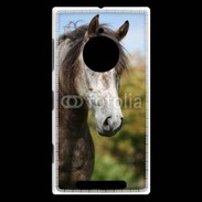Coque Nokia Lumia 830 Portrait cheval arabe gris 1