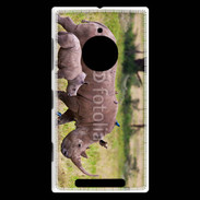 Coque Nokia Lumia 830 Rhinocéros et son petit