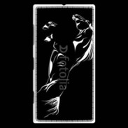Coque Nokia Lumia 830 Illustration cheval noir