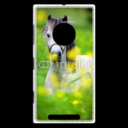 Coque Nokia Lumia 830 Poney Shetland gris et blanc