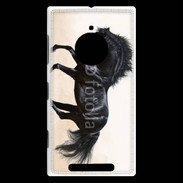 Coque Nokia Lumia 830 Cheval noir au galop 5