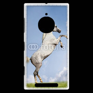 Coque Nokia Lumia 830 Cheval arable robe grise