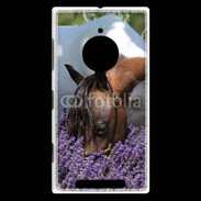 Coque Nokia Lumia 830 Cheval sentant la lavande 