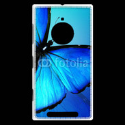 Coque Nokia Lumia 830 Papillon sur fond bleu