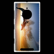Coque Nokia Lumia 830 Saut de dauphin au couché de soleil