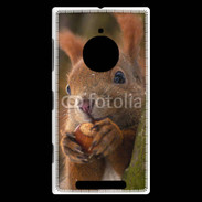 Coque Nokia Lumia 830 Portrait d'un écureuil avec une noisette