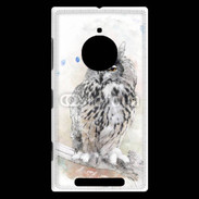 Coque Nokia Lumia 830 hibou en aquarelle