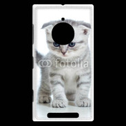 Coque Nokia Lumia 830 Chaton gris en balade