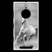 Coque Nokia Lumia 830 Cheval en noir et blanc 55