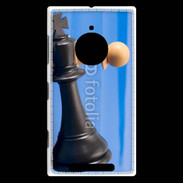 Coque Nokia Lumia 830 Pions de jeu d'échec sur fond bleu