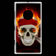 Coque Nokia Lumia 830 Tête de mort en flamme