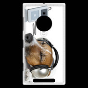 Coque Nokia Lumia 830 Chien écoutant de la musique
