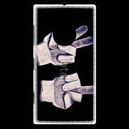 Coque Nokia Lumia 830 double fuck gants